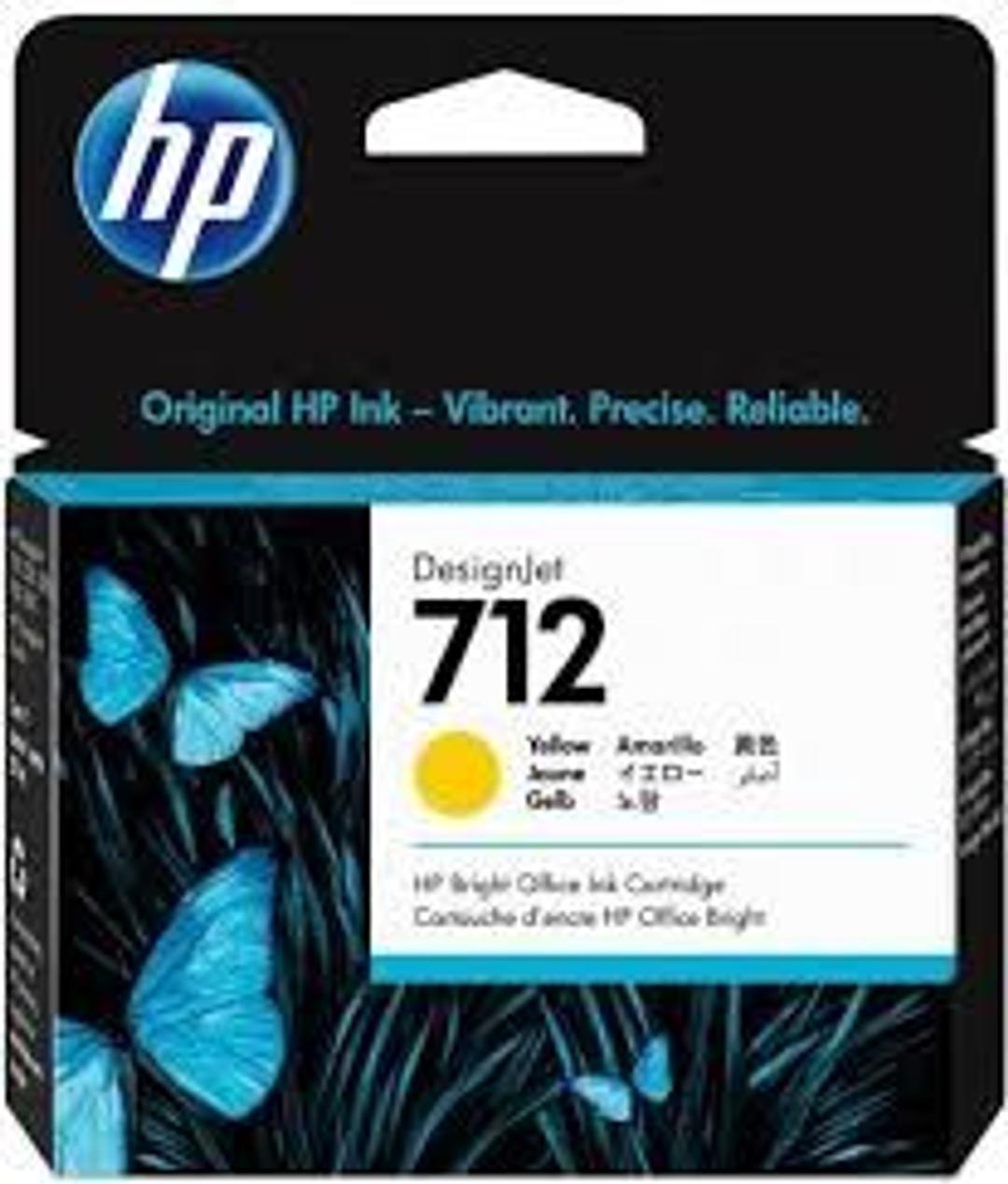 Tinteiro 712 3ED70A T650/30/T230/10 38ML Amarelo 
