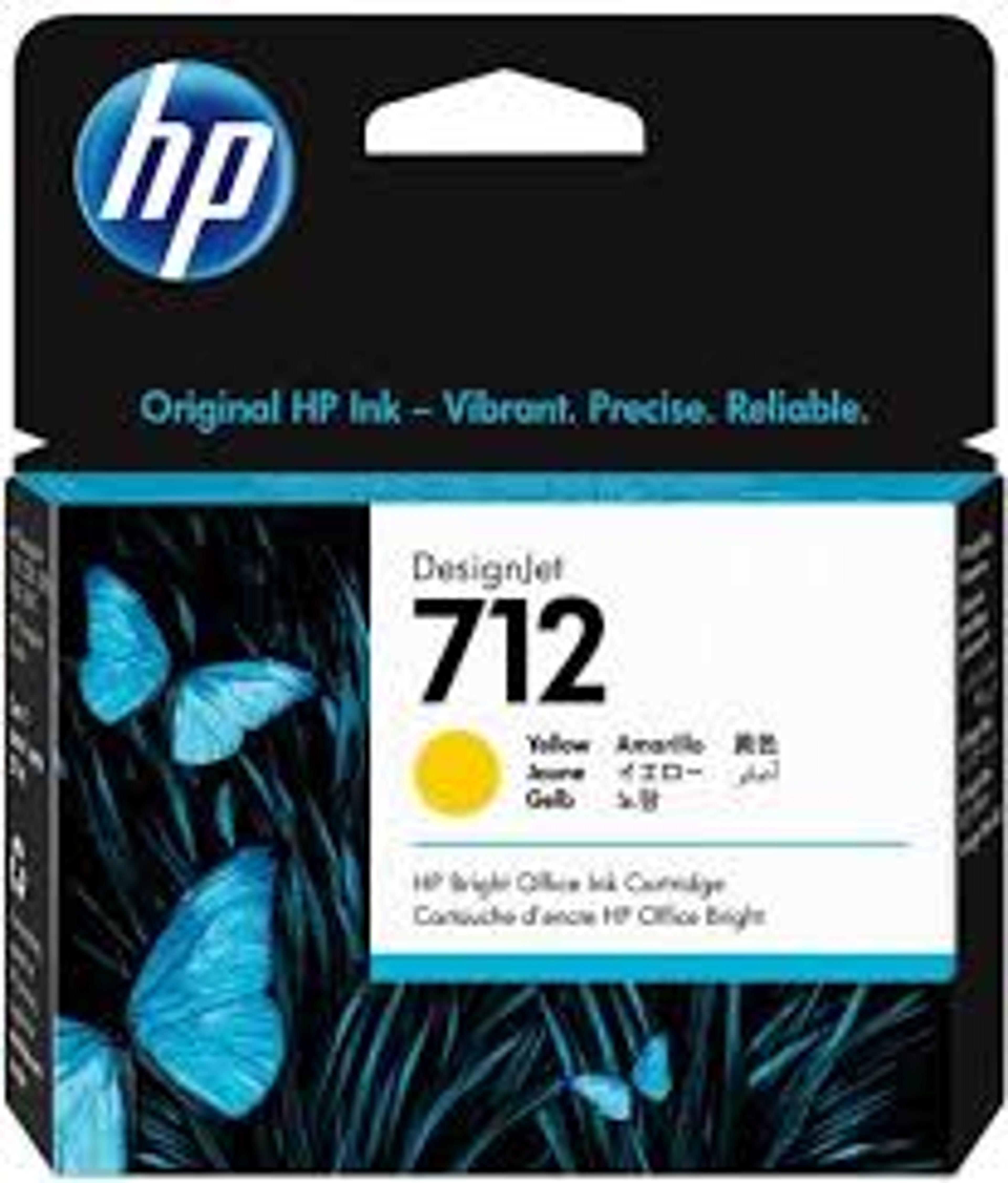 Tinteiro 712 3ED70A T650/30/T230/10 38ML Amarelo 